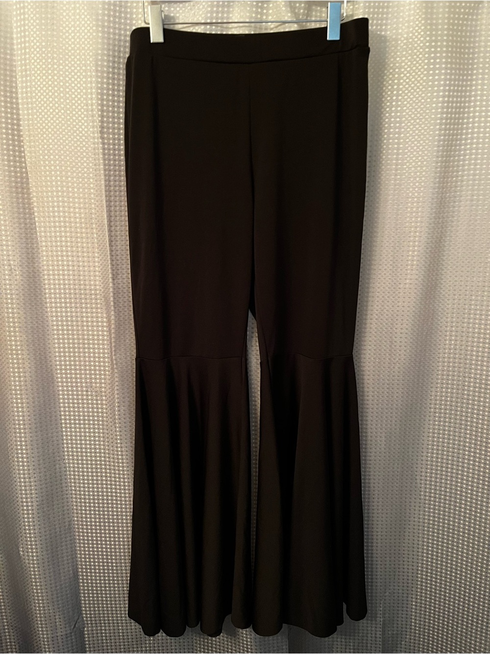 SHEIN Black Flared Hem Pull-On Pants